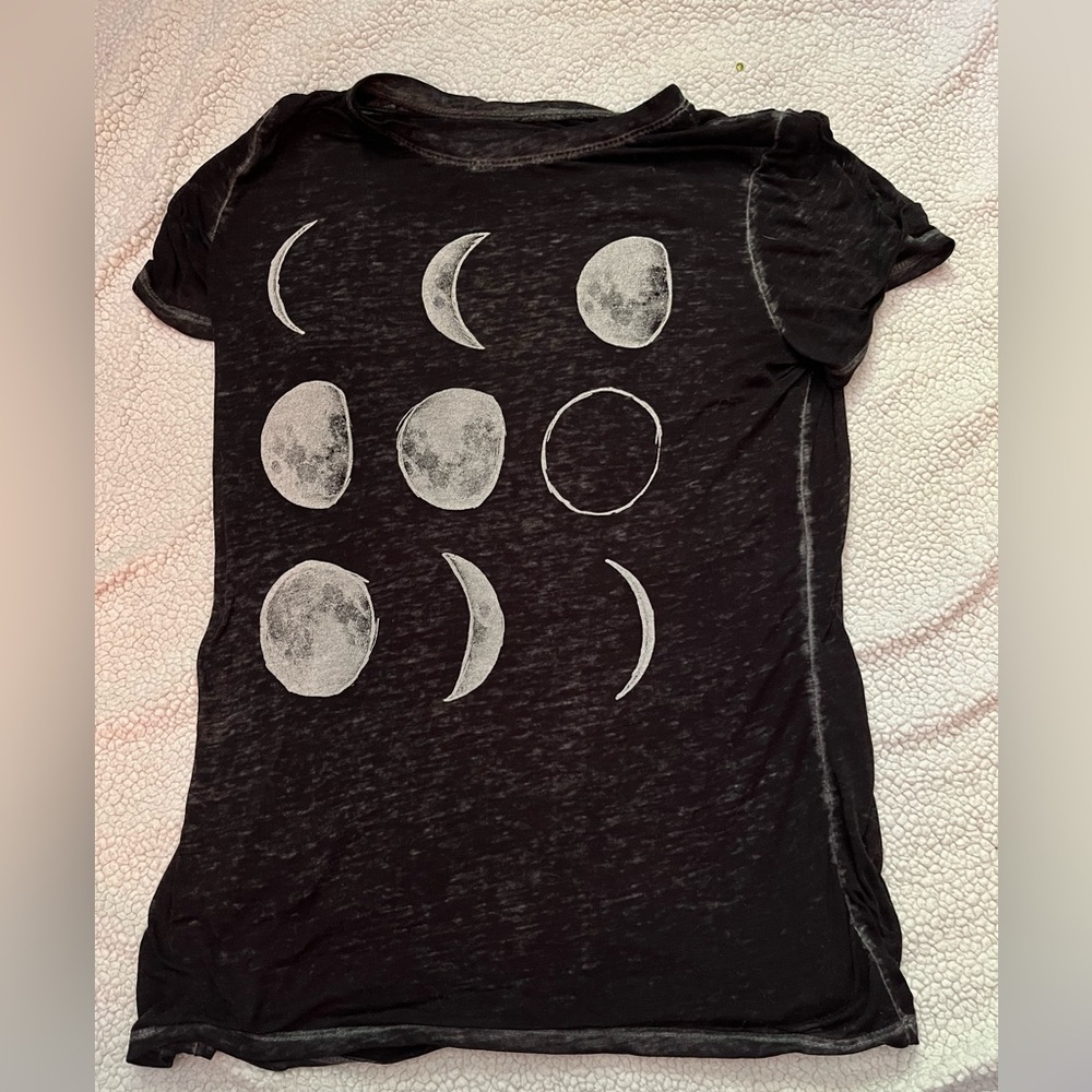 Phases of the moon sheer top